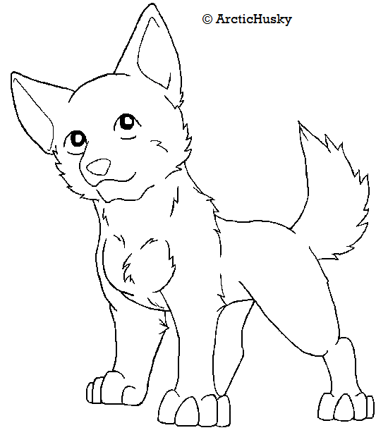 Download Free dog lineart by ArcticHuskie on DeviantArt