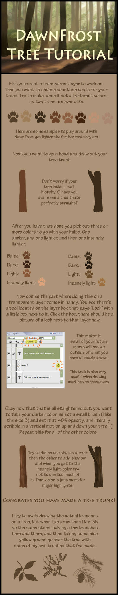 DawnFrost tree tutorial