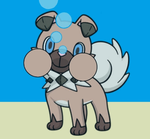 Rockruff Puffy Cheeks by PokemonPuffyCheeks on DeviantArt