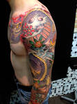 dragon tattoo side by mojoncio