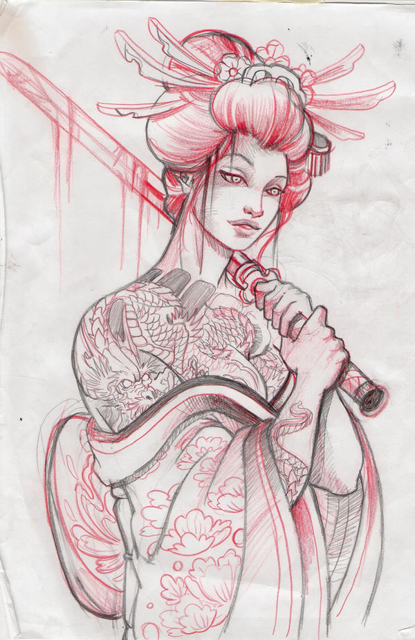 geisha13 sketch