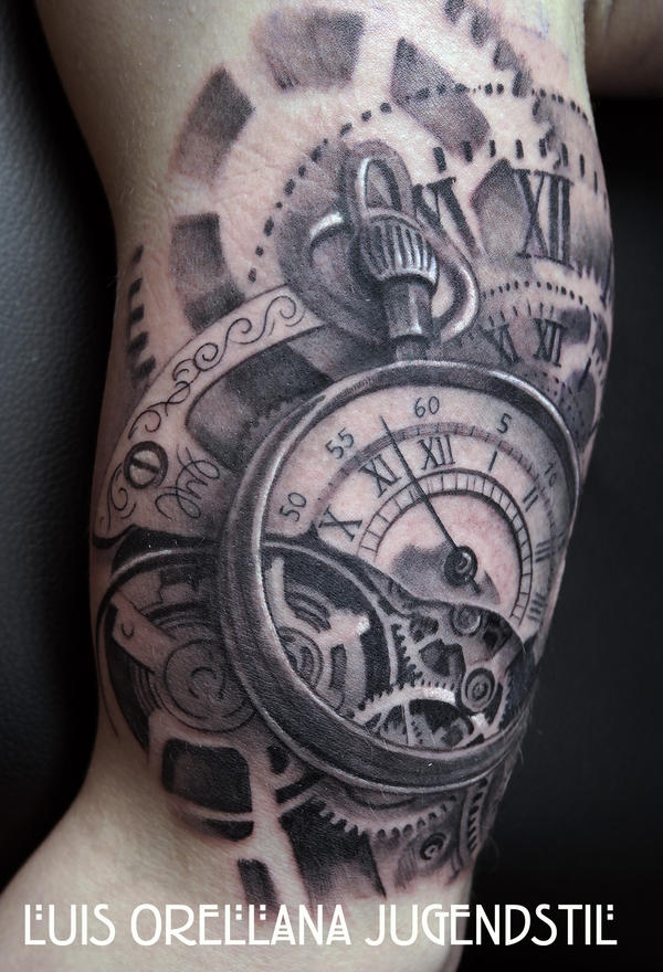 Gears Clock Tattoo By Mojoncio On DeviantArt gears-clock-tattoo-by-mojoncio-on-deviantart