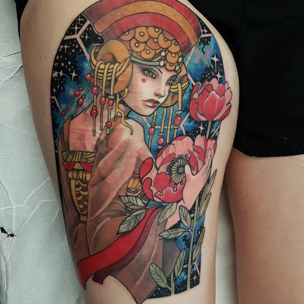 Princess amidala tattoo by mojoncio on DeviantArt