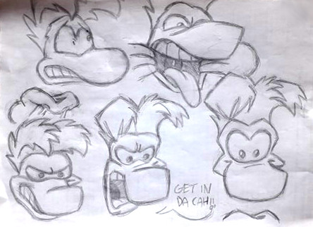 Rayman Facial Expressions