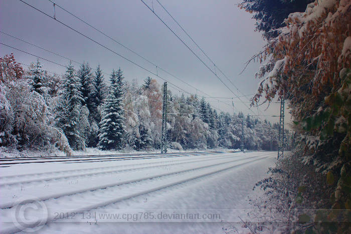 Rails in winter ~