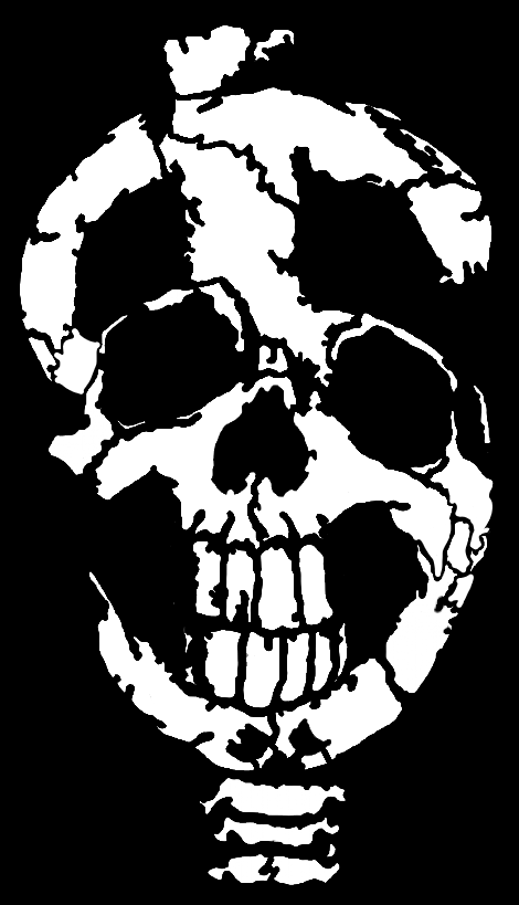 Aus Rotten - Skull by AnarchoStencilism on DeviantArt