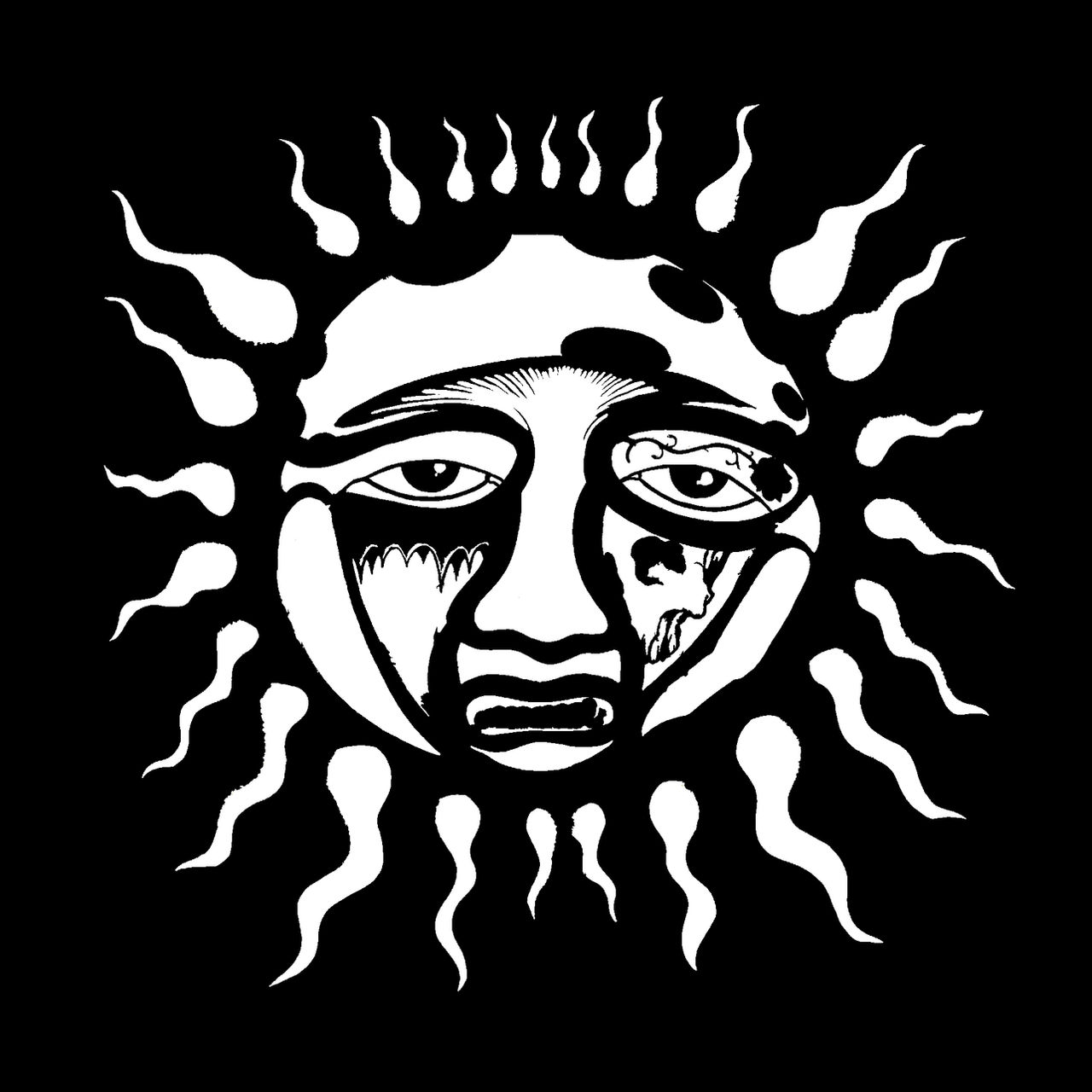 Sublime Sun Stencil A Sublime Style Sun Tattoo Idea | TattoosAI