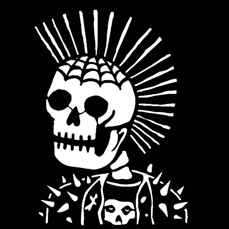Punk Skeleton Using Computer Punk Skeleton by AnarchoStencilism on DeviantArt