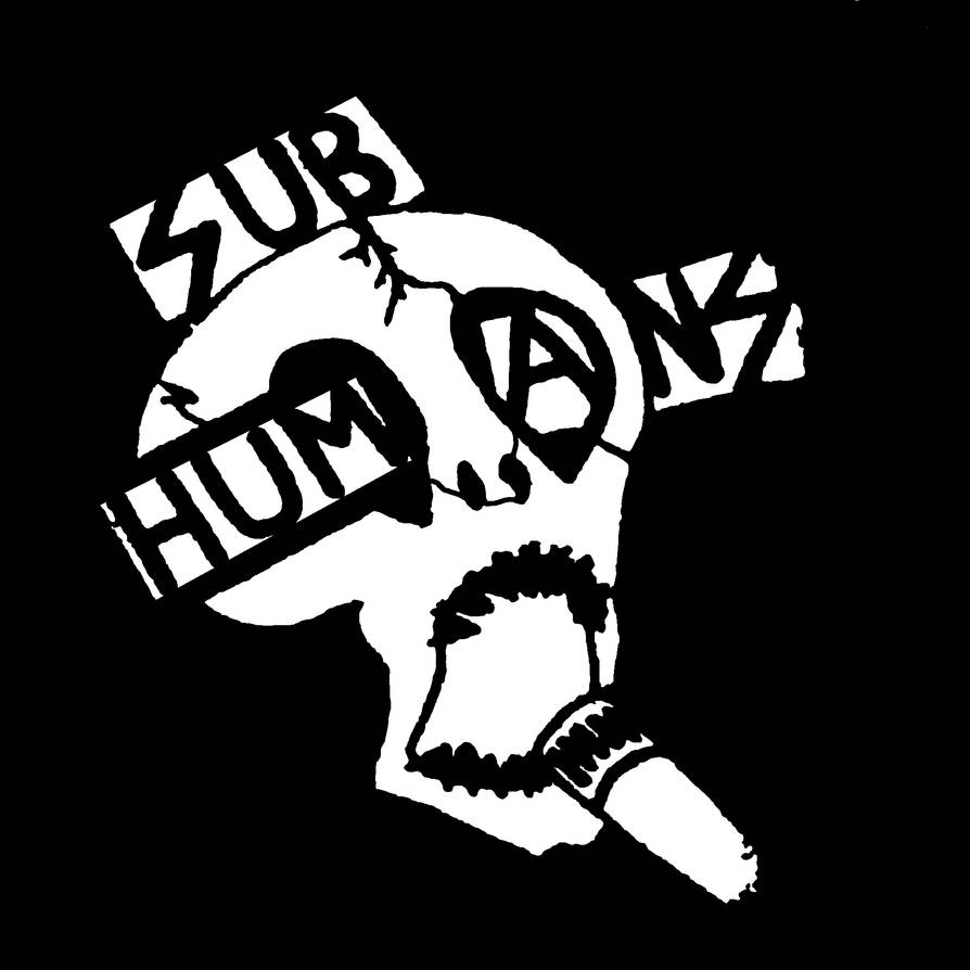 Subhumans - Flier Skull by AnarchoStencilism on DeviantArt