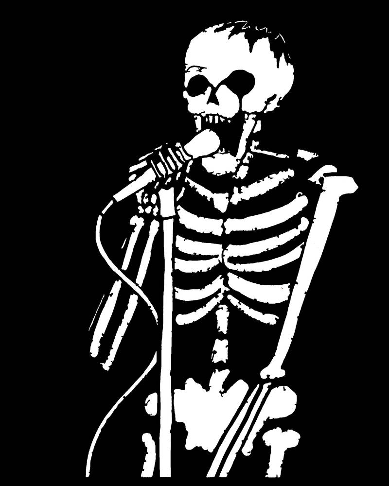 Skeleton Singer by AnarchoStencilism on DeviantArt