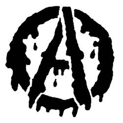 Anarchy symbol bleeding