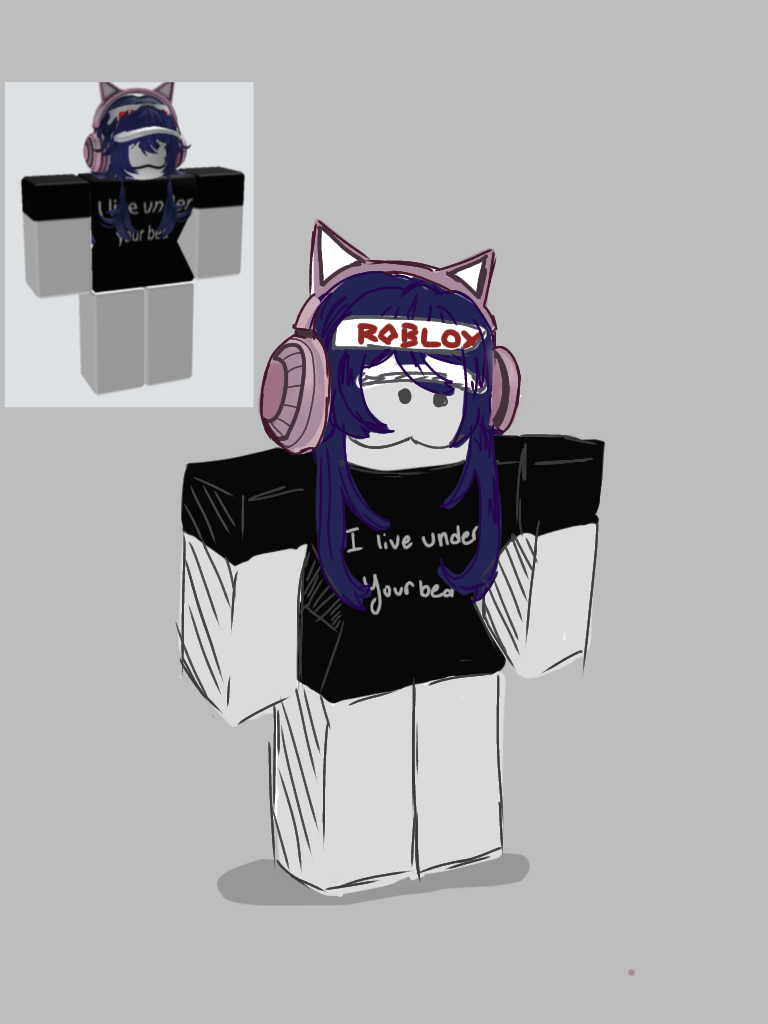 My Drawing Of My Roblox Avatar by CupcakeMelodyXoxox on DeviantArt