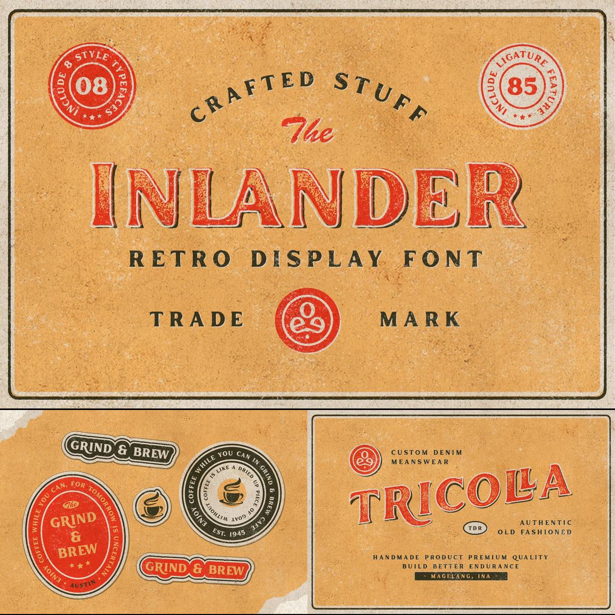 Inlander Retro Display Font by cibrascableal on DeviantArt