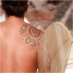 surfer's tattoo