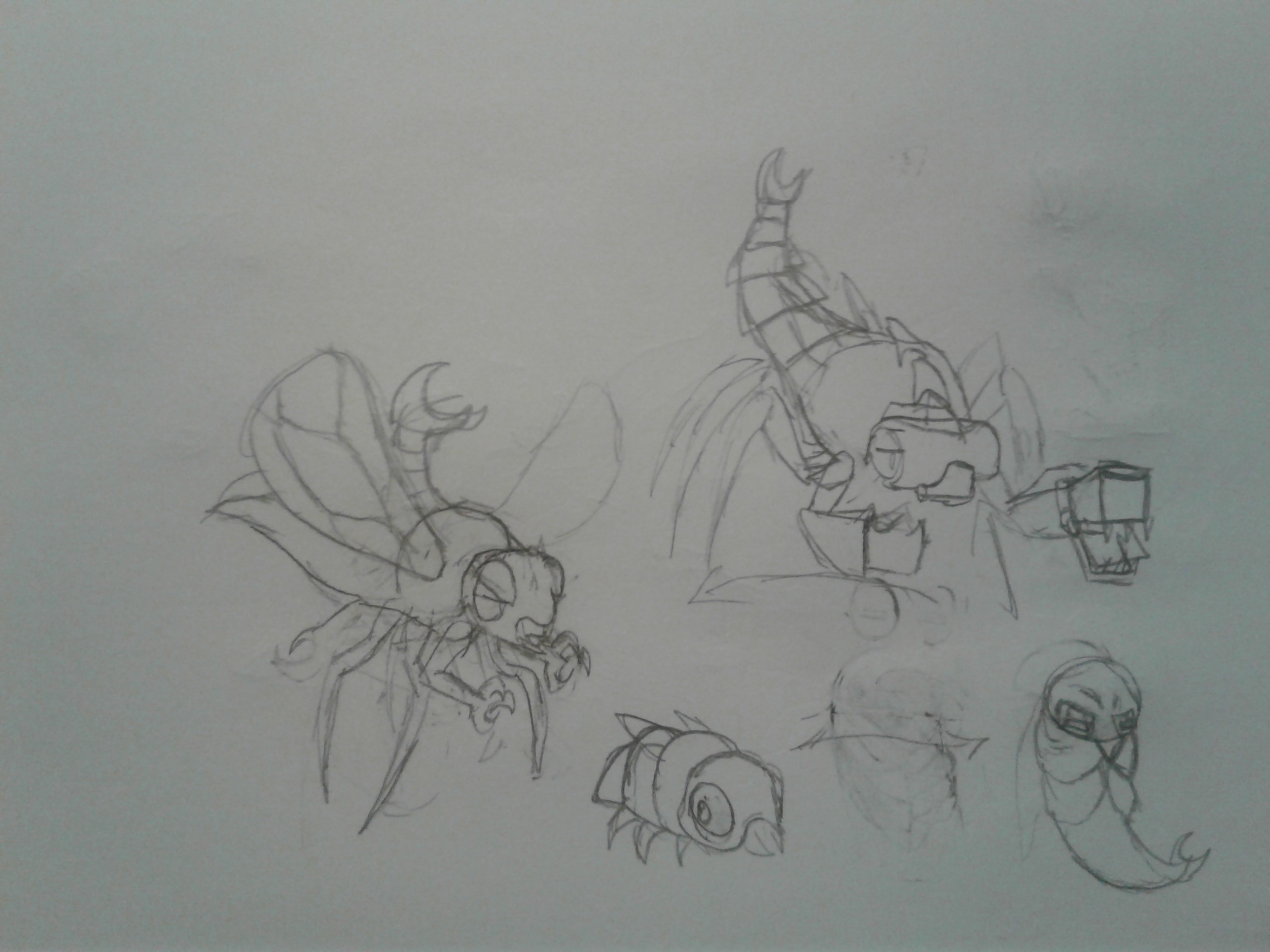 Fakemon Sketches 7 by banana2245 on DeviantArt