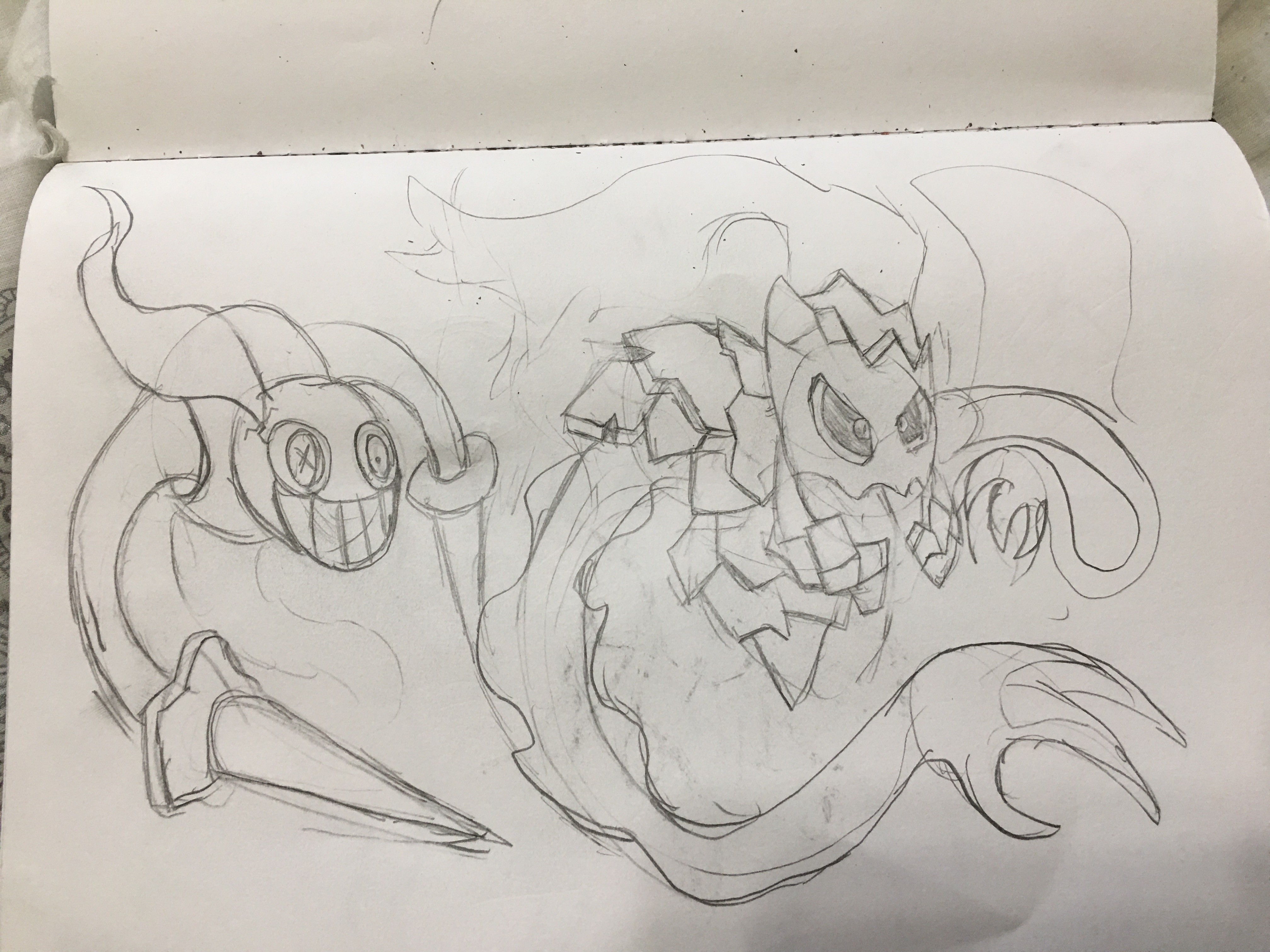 Fakemon Sketches 39 by banana2245 on DeviantArt