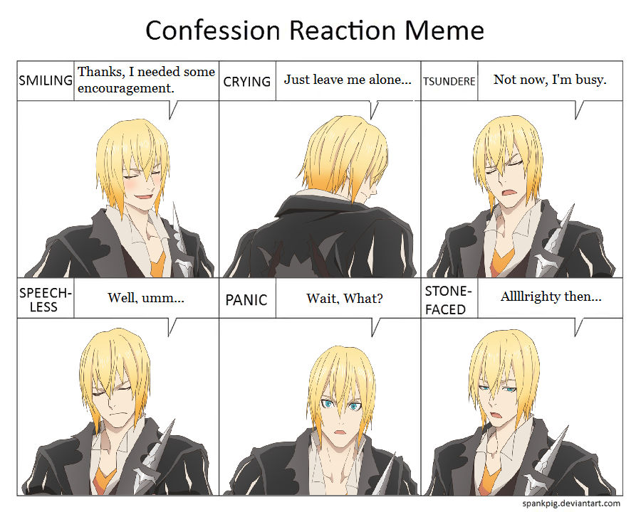 Confession Reaction Meme - Eizen by XElectromanX10 on DeviantArt.