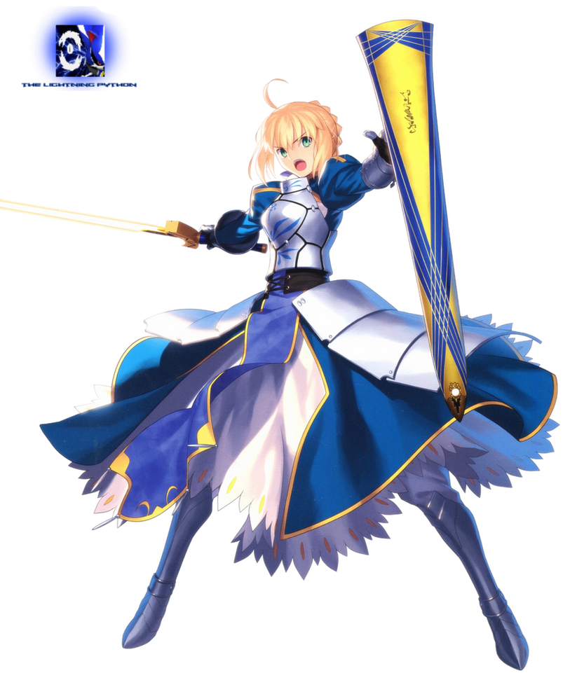 Fate Stay Night - Saber Render #5 by XElectromanX10 on DeviantArt