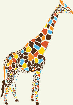 colorful giraffe