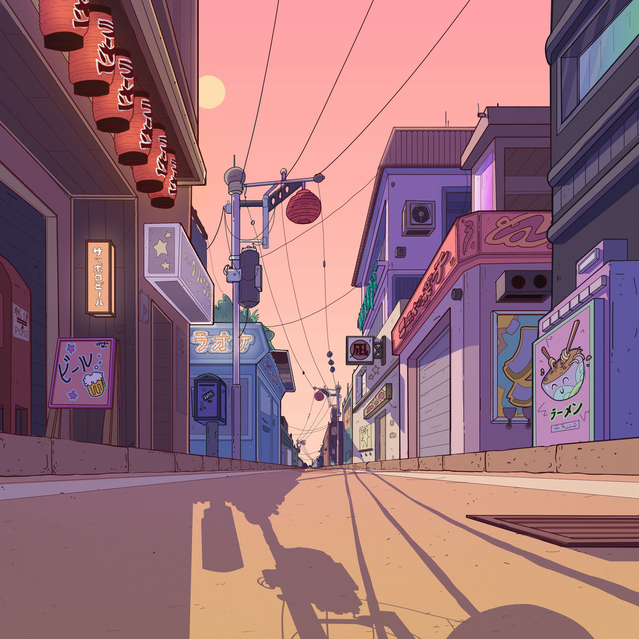 Japanese street animation background by ShaneCroke1992 on DeviantArt