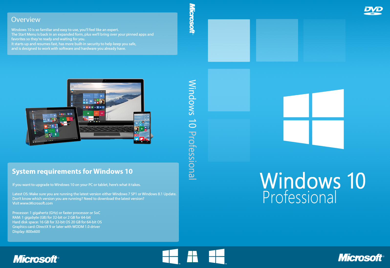 windows 10 pro dvd cover download