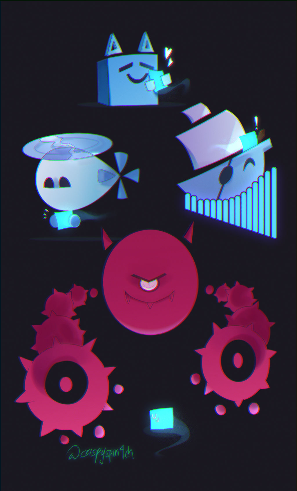 Just Shapes and Beats: Close to Me by ScorchedLavender on DeviantArt