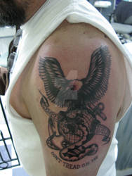 Eagle Globe and Anchor tattoo