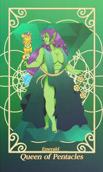 Queen of Pentacles- Emerald