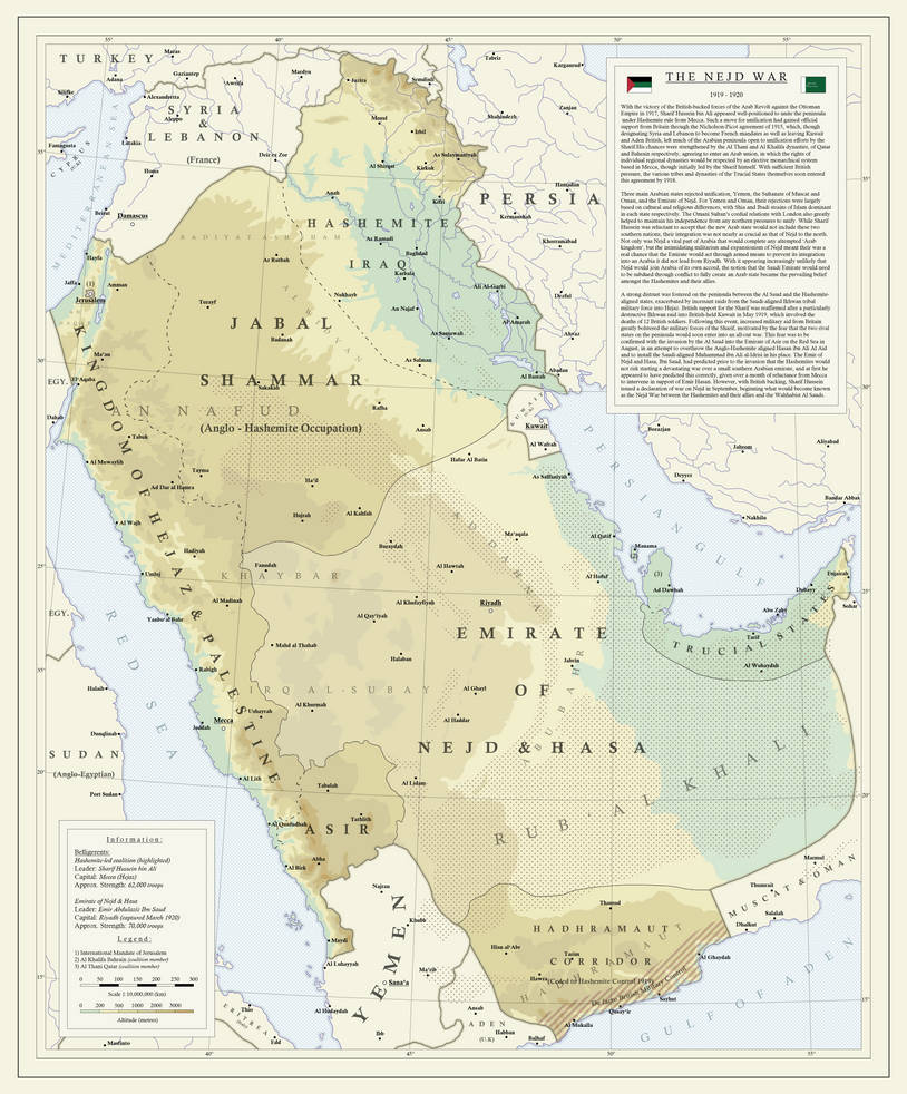 The Nejd War 1919-1920 (Teddy's War TL) by FDrizel on DeviantArt