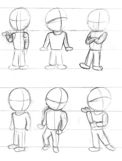 Doodlebook: Random Standing Poses by Vertixico on DeviantArt