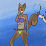 Sandy Cheeks breath holding