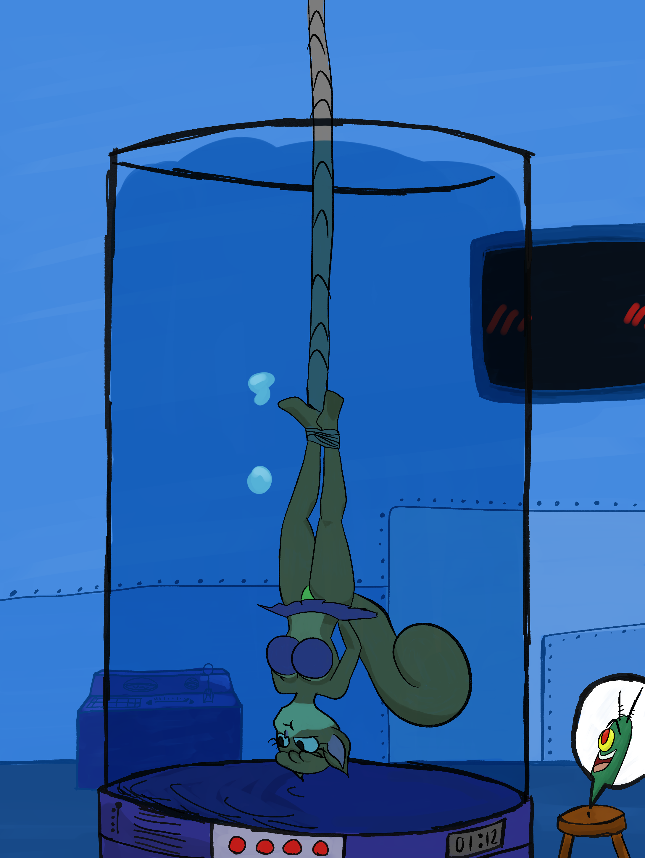 Sandy Cheeks trapped
