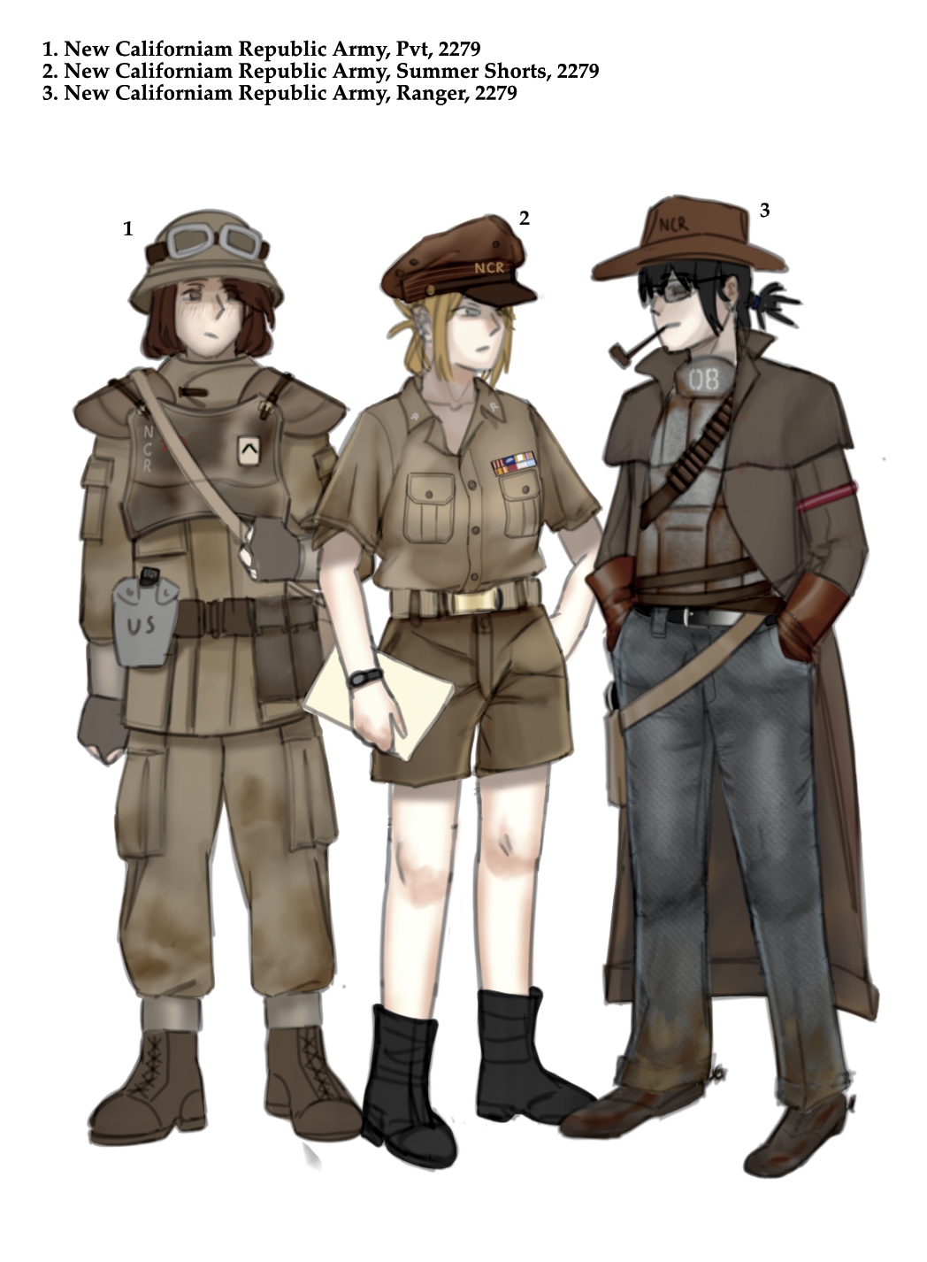 Fallout Ncr Ranks uniform of the ncr by Morasum on DeviantArt