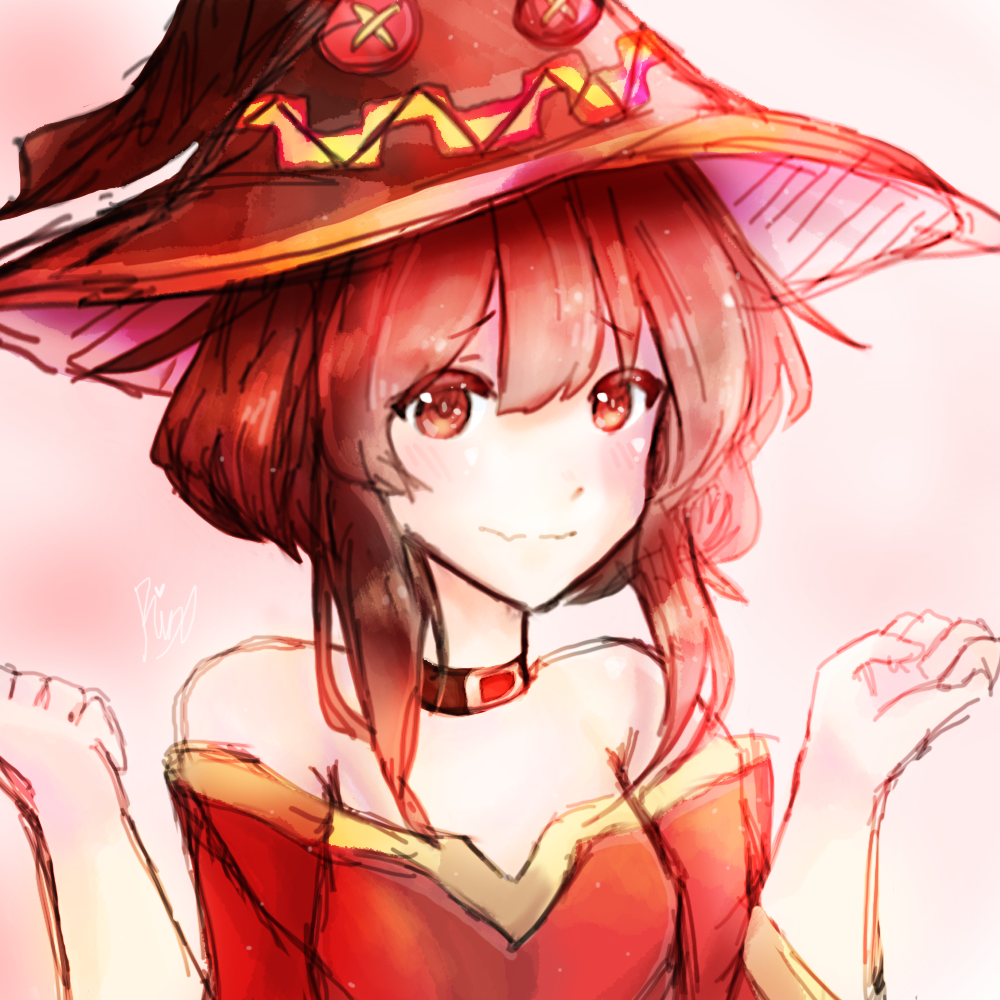 Megumin Draw Megumin drawing (EXPLOOOOSIOOOON!) by YuariRinko on DeviantArt