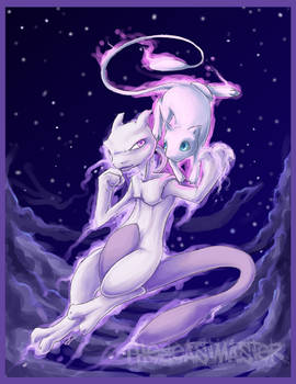 Mewtwo and Mew