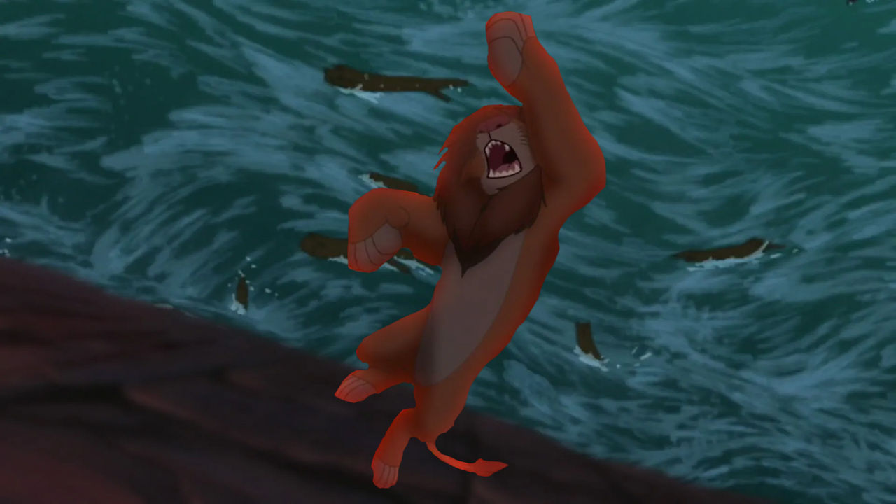 Simba Runs Fall What If Simba Fell Into The River by FutureLeader2005 on DeviantArt
