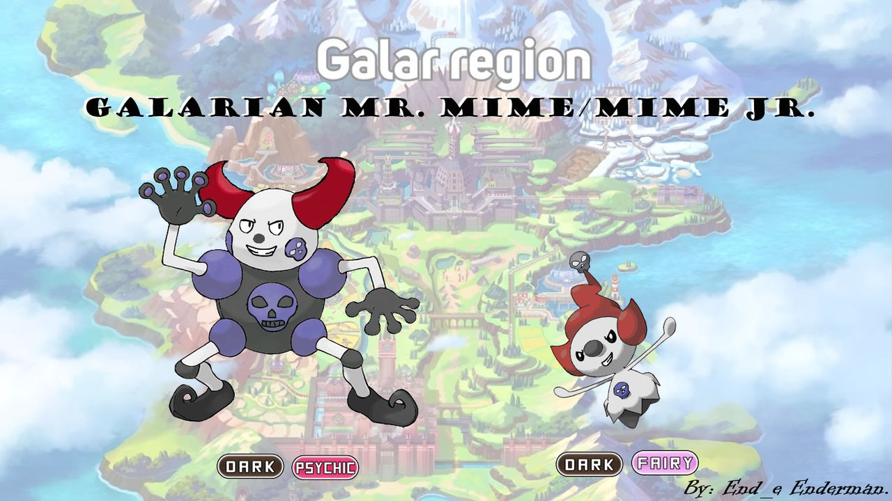 Pokemon: Galarian Mr. Mime / Mime Jr. by AndieChatz on DeviantArt