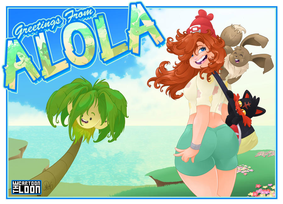 Allicia in Pokemon Sun/Moon by TheCartoonLoon