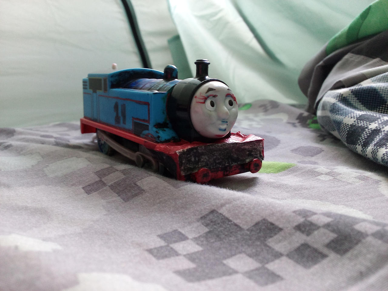 Tina the blue LBSCR prototype E2 class number 14 by God6890 on DeviantArt