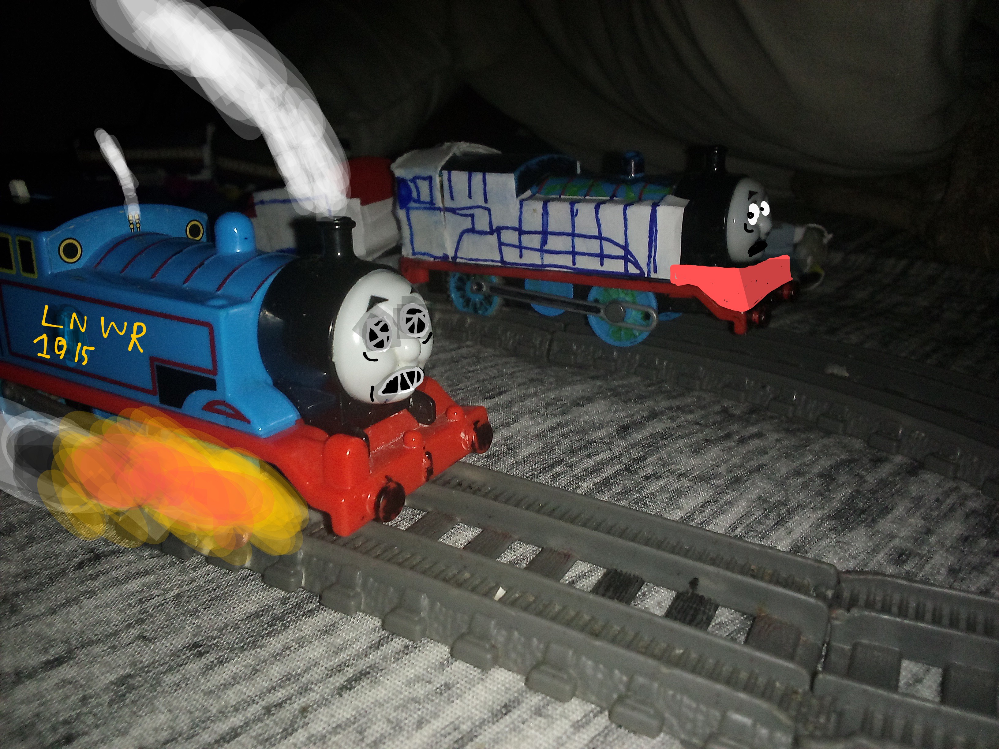 When i first played Thomas the slender engine by Greg3568990 on DeviantArt