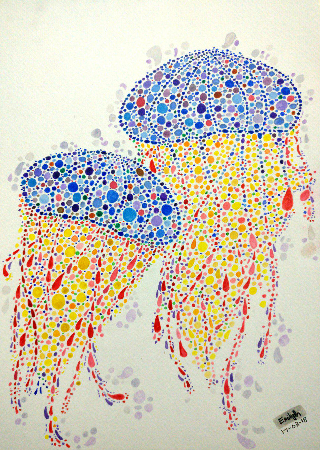 Dot Art - Jellyfish by vishalapr on DeviantArt