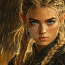 The Fierce Elven Warrior in the Rain