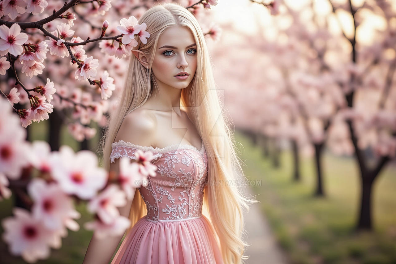 Springtime Lady Springtime Elegance The Elven Lady by RyokoSan07 on DeviantArt