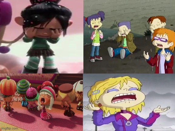 The Sugar Rush Racers and Rugrat Preteens Crying by Punok on DeviantArt
