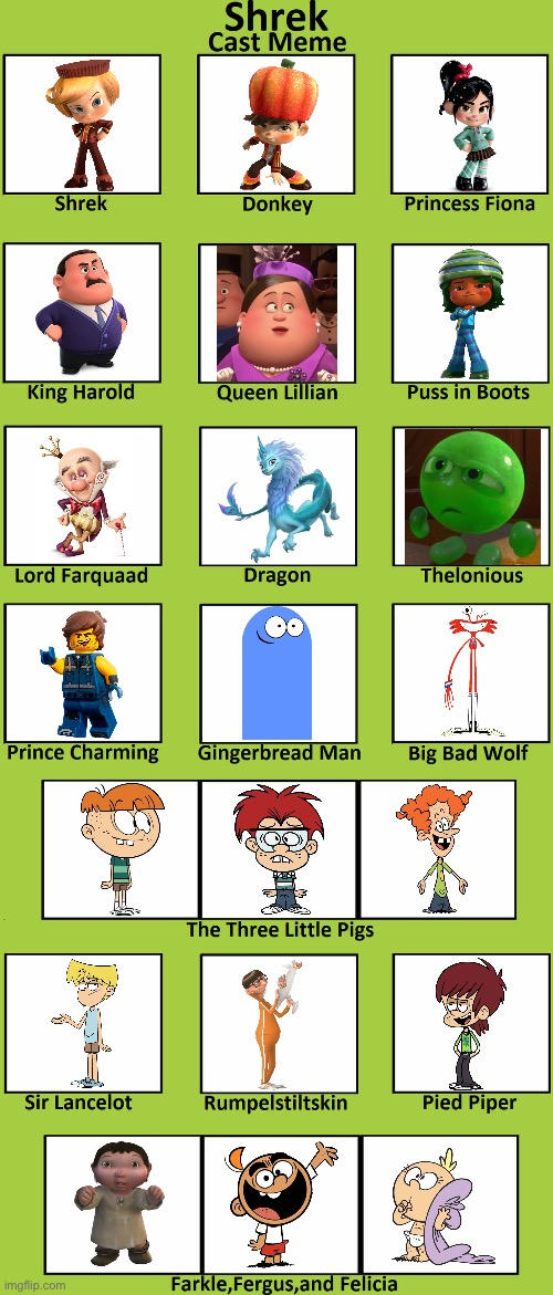 Sharak Shrek cast (a gift for Samracheltang88) by Punok on DeviantArt