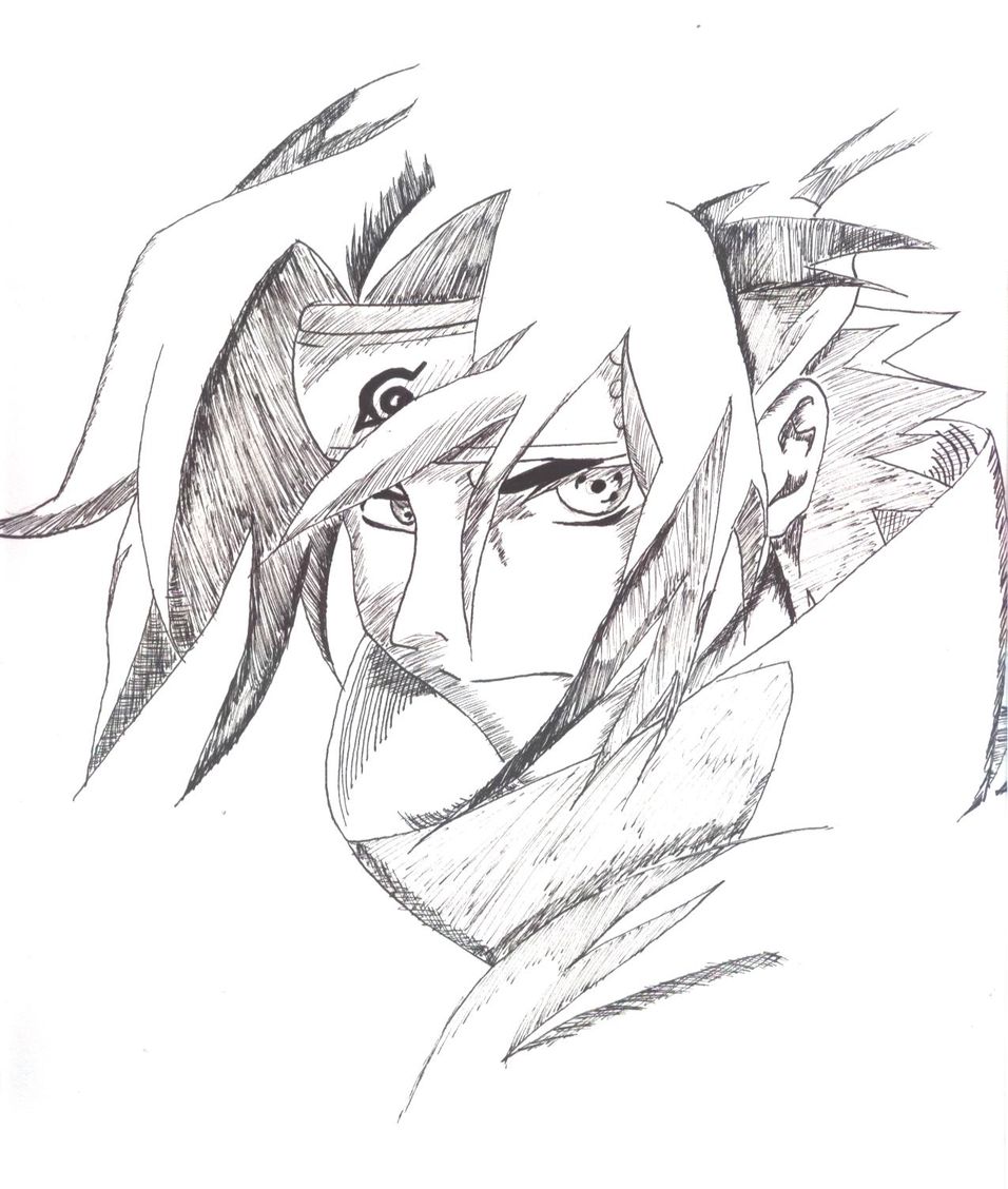 Uchiha Sasuke Normal para colorir