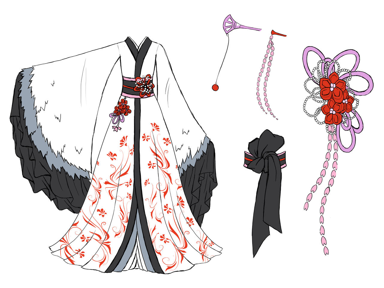 Crane dress design