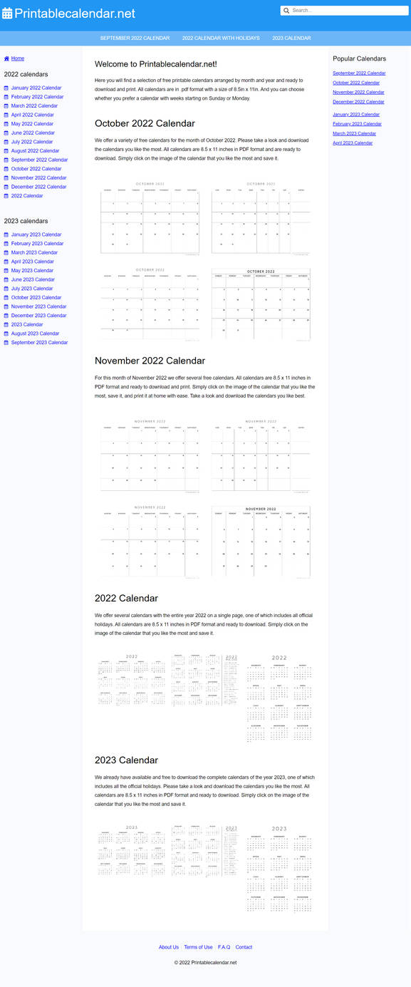 Printable Calendar By MarcellusMitchell On DeviantArt