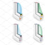 Plastic Window Frame Profile Set