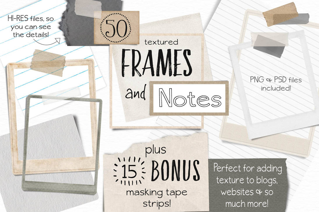Notes Text Frame Textured Frames and Notes by tatesi371 on DeviantArt